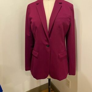 Well made -Cranberry  Banana Republic - Long and Lean Blazer sz 12